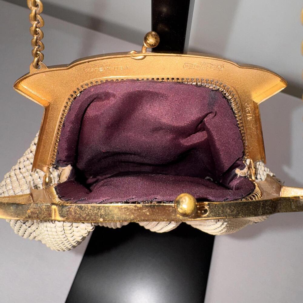 Vintage 1950s Whiting and Davis Metal Mesh Handbag - Picture 4 of 6